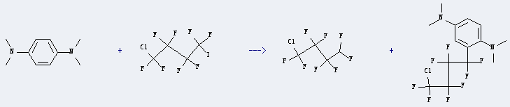 Butane,1-chloro-1,1,2,2,3,3,4,4-octafluoro- can be prepared by Tetra-N-methyl-benzene-1,4-diamine and 1-Chloro-1,1,2,2,3,3,4,4-octafluoro-4-iodo-butane